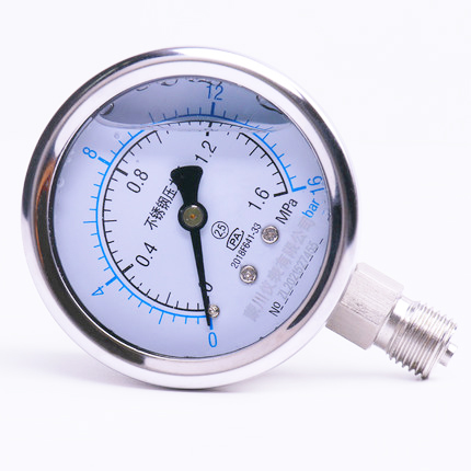 YN60BF不銹鋼耐震壓力表